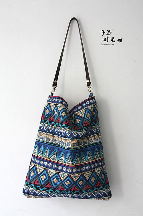 手造時光 原創(chuàng)手工設(shè)計 文藝民族風真皮肩帶 堆糖,美好生活研究所